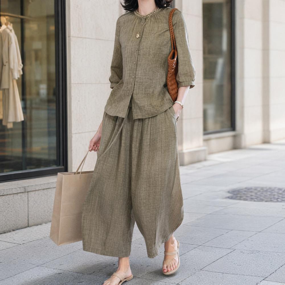 Completo Casual da Donna Tagli - Linen Pant Wide recensione e prezzo
