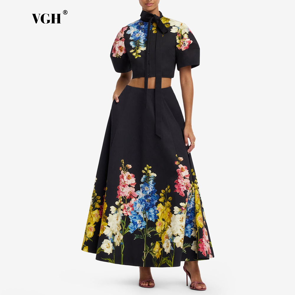 VGH Elegante Completo Due Pezz - Midi Skirt Floral recensione e prezzo